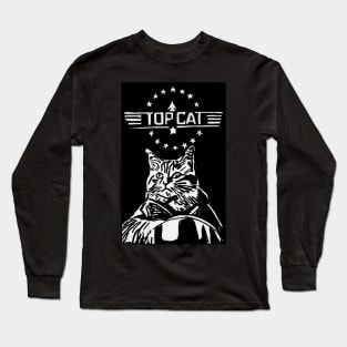 Top Gun Cat Long Sleeve T-Shirt